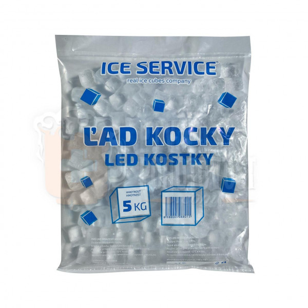 Ľad Kocky 5kg balenie